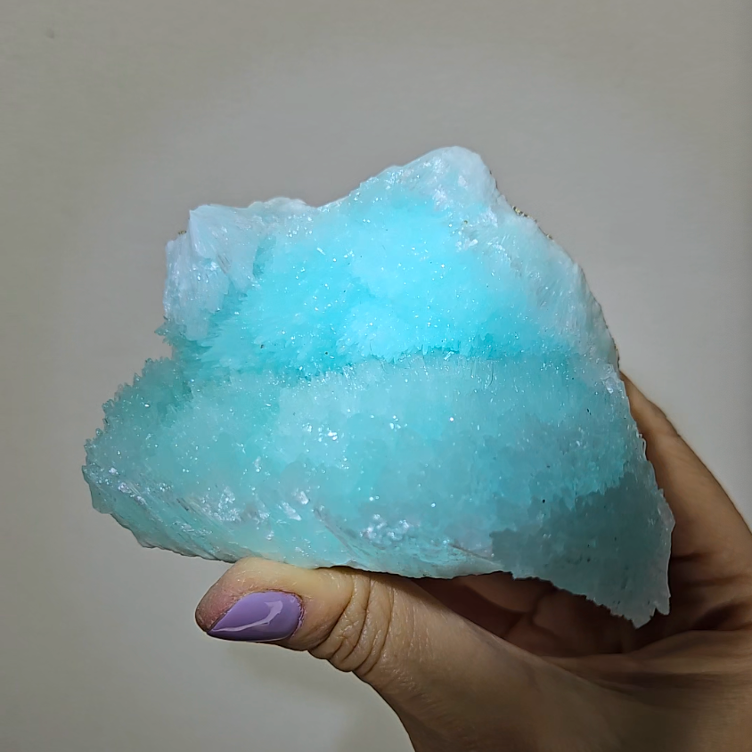 Blue aragonite needle cluster - AR50