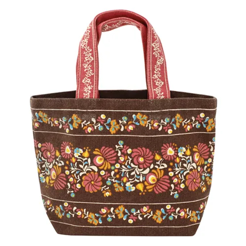 日本品牌🗾印度🇮🇳製造東歐傳統刺繡設計手拎帆布包現貨😍