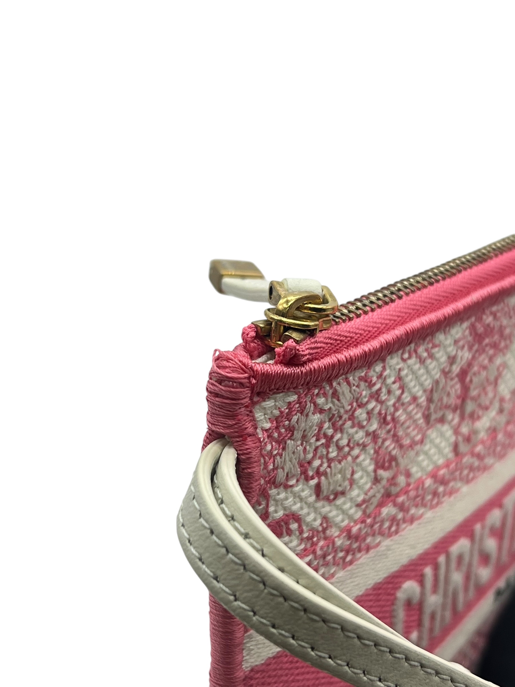 Unused Item DIOR Canvas Embroidered Dioriviera Toile De Jouy Panier Chapeau Tote Peony Pink / Product Code: 26060701