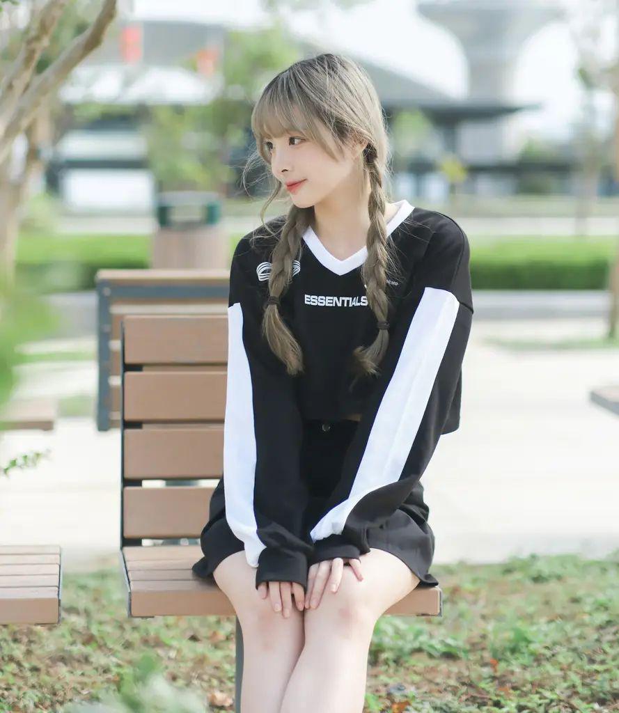 KR 賽車風Crop Top KR2042