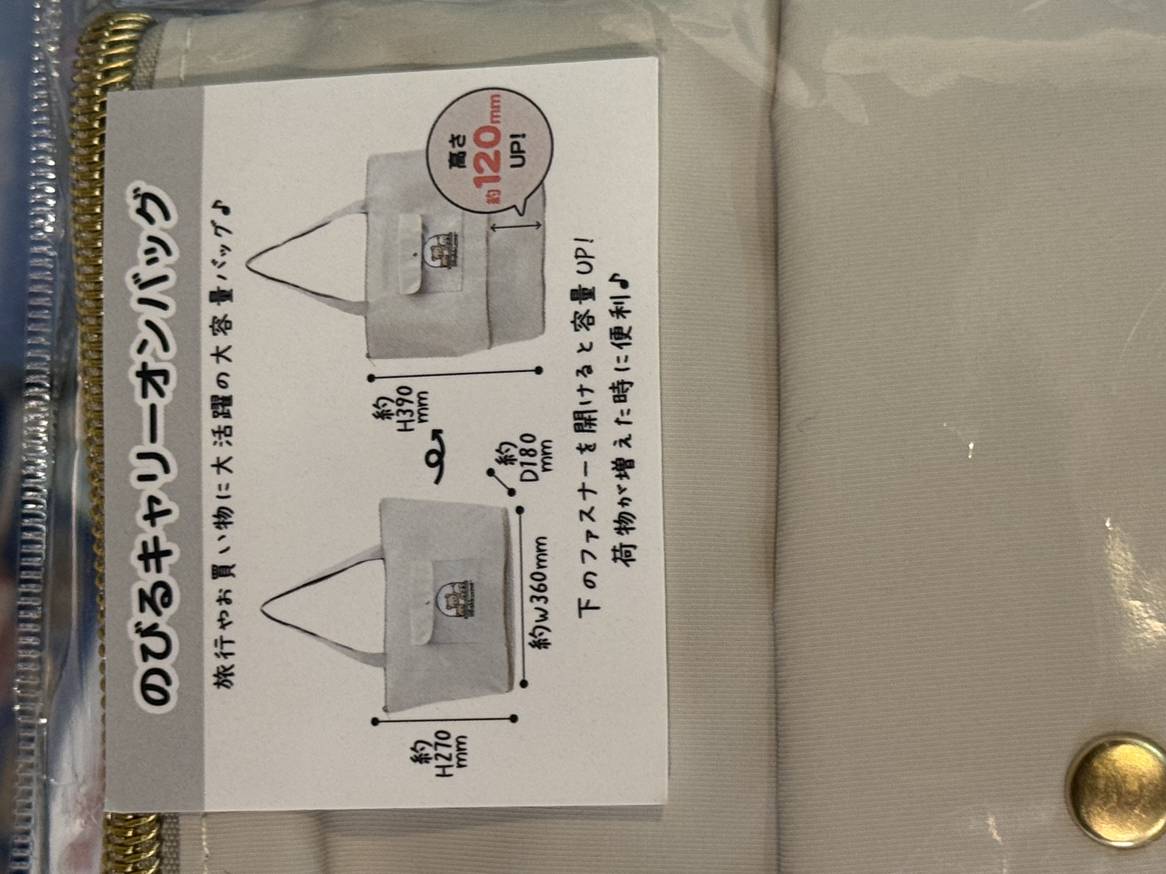 《現貨》全新NEW BASIC RILAKKUMA 系列可增量式旅行袋
