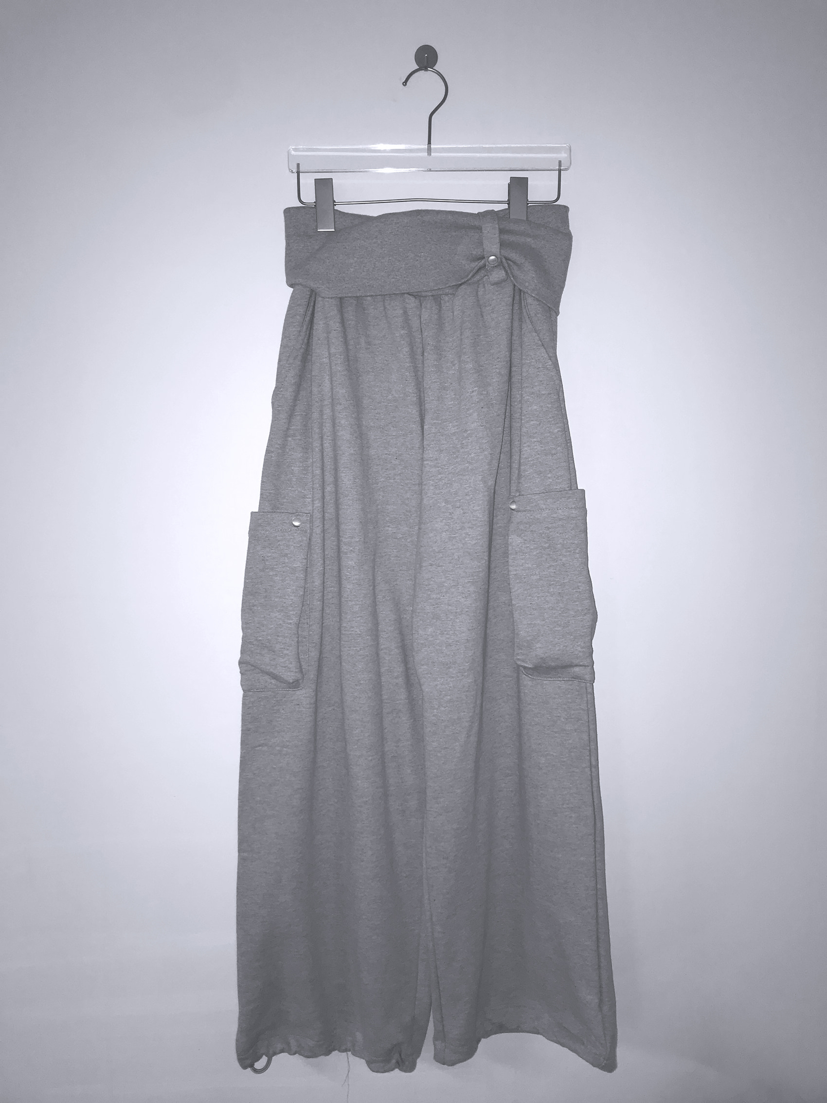Folded Waist Cargo Sweatpants