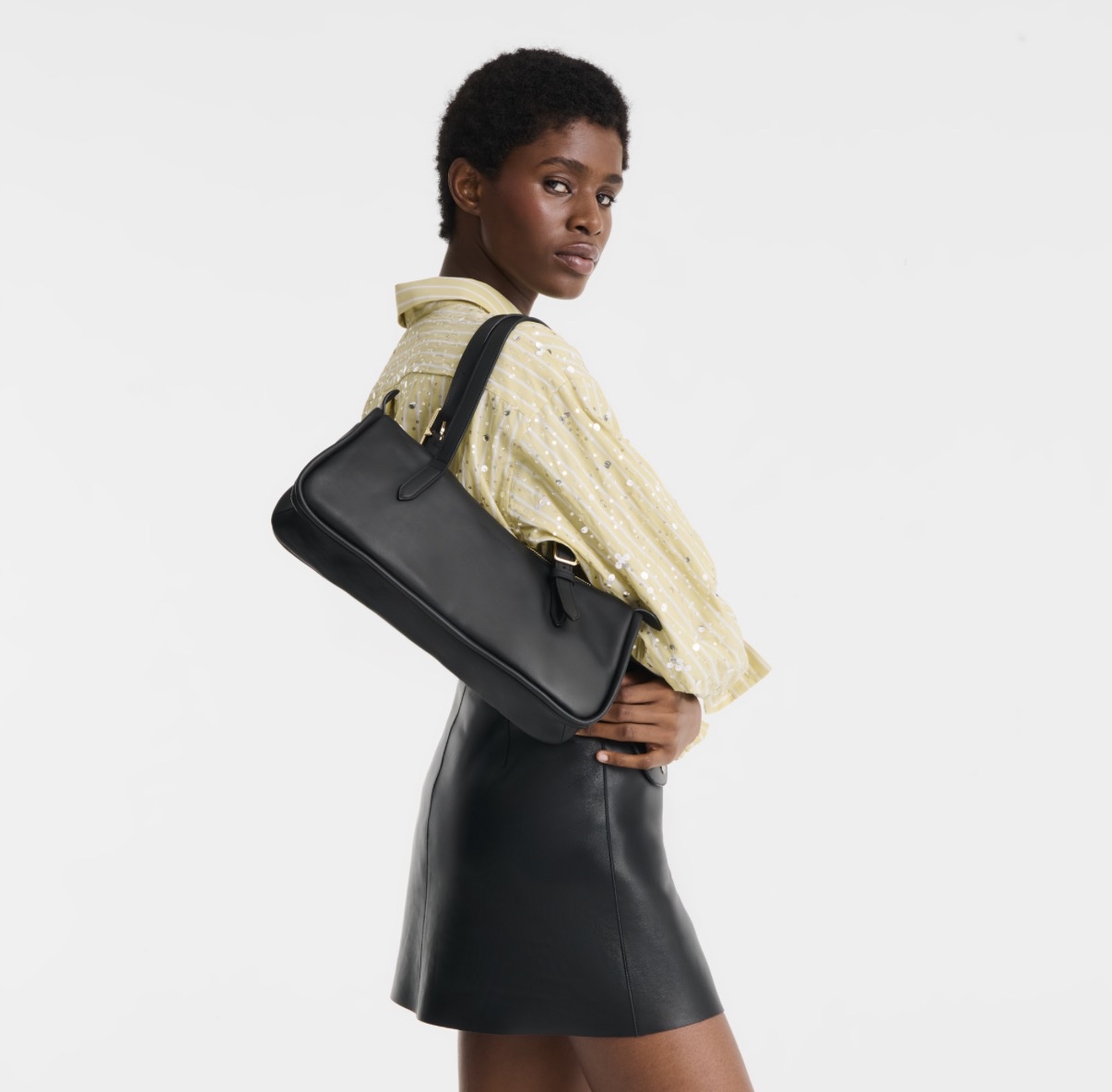 限時優惠✨新款🆕訂貨📮 Longchamp Looong 皮質Shoulder Bag  Size 34x14x11cm