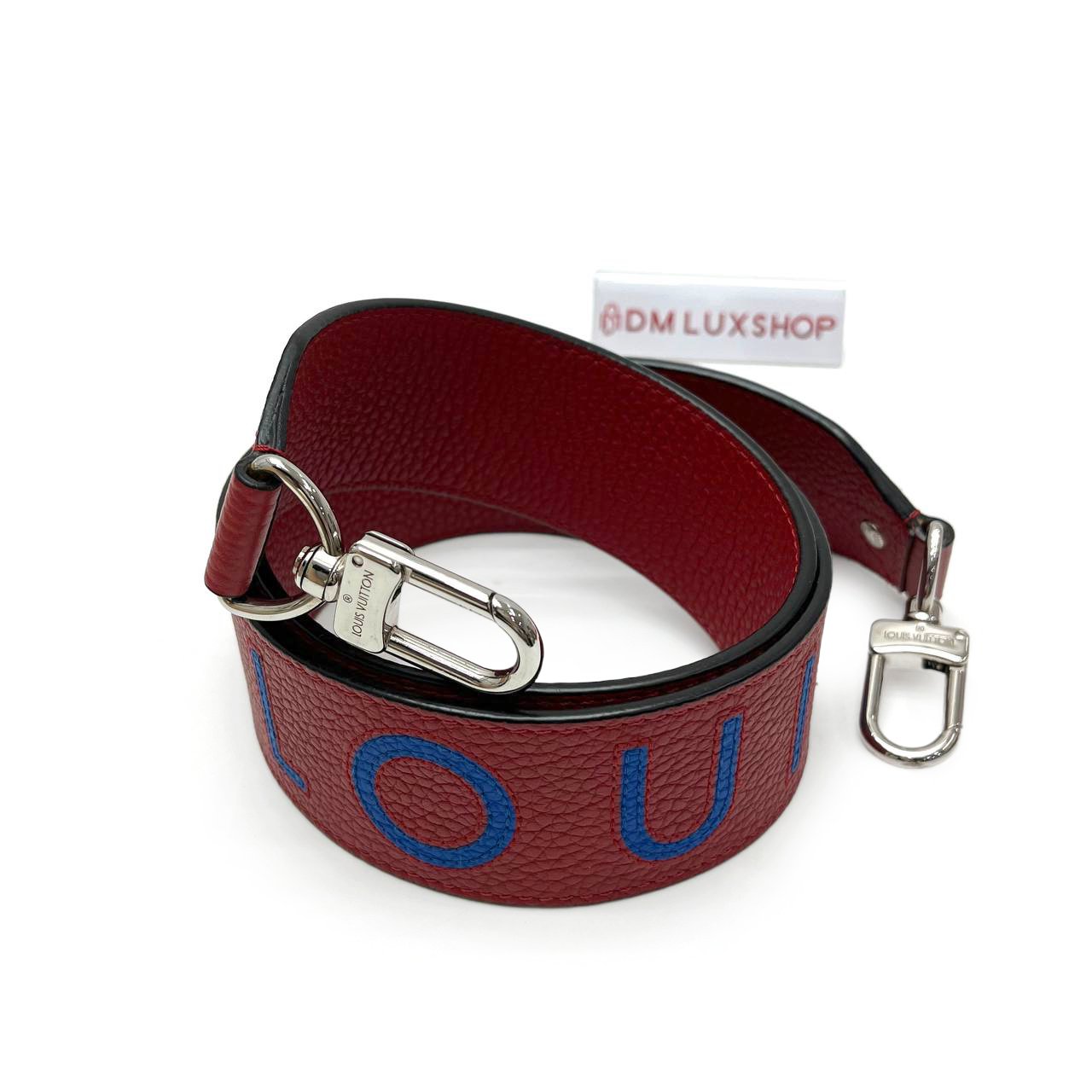 LV Red Leather Strap
