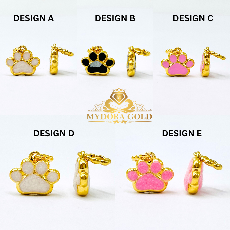 MYDORA Charm Comel Paw Print (5G) l EMAS 916/22K