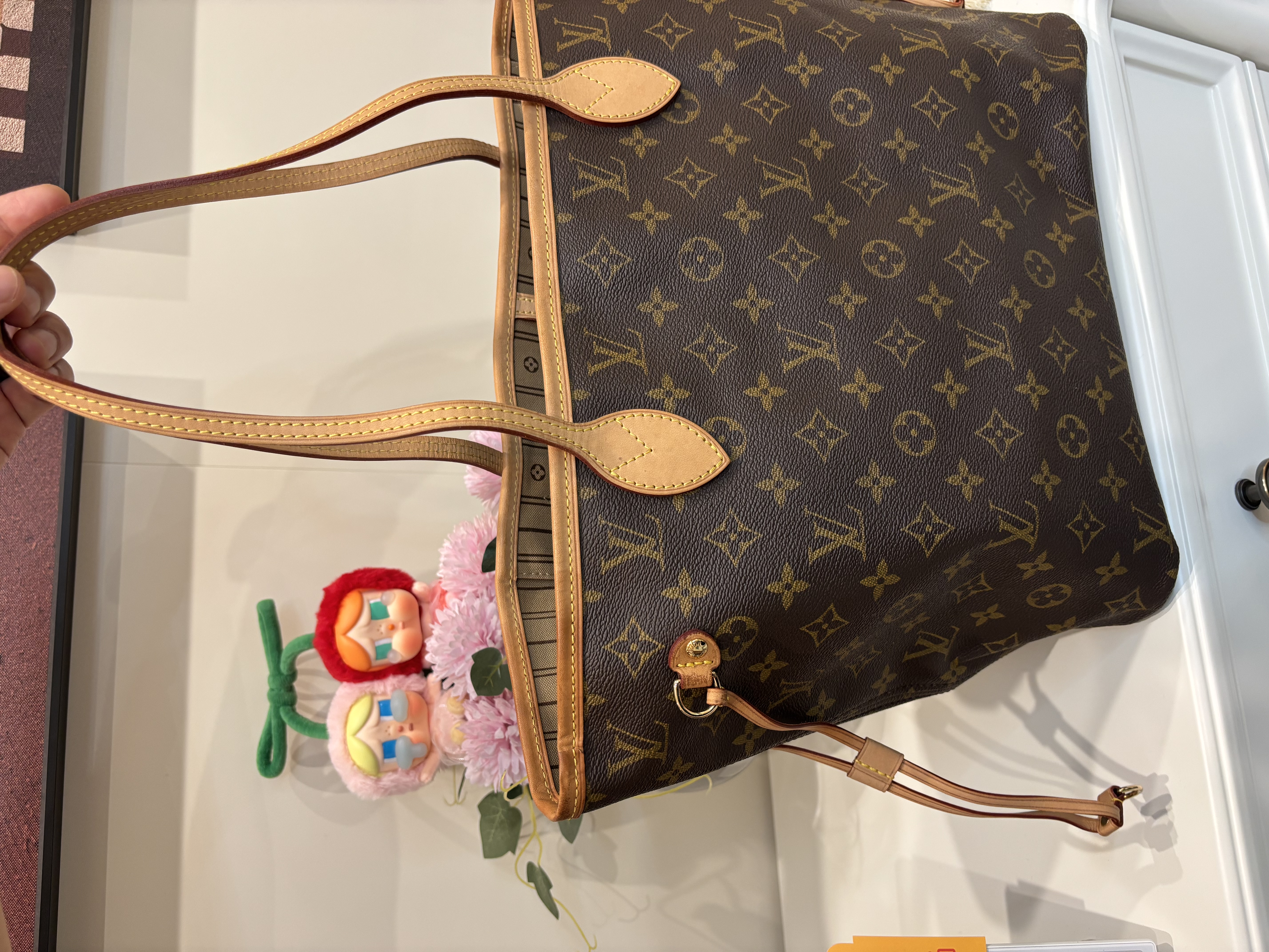 Lv Neverfull mm monogram 100%Authentic, 93%new dust bag 