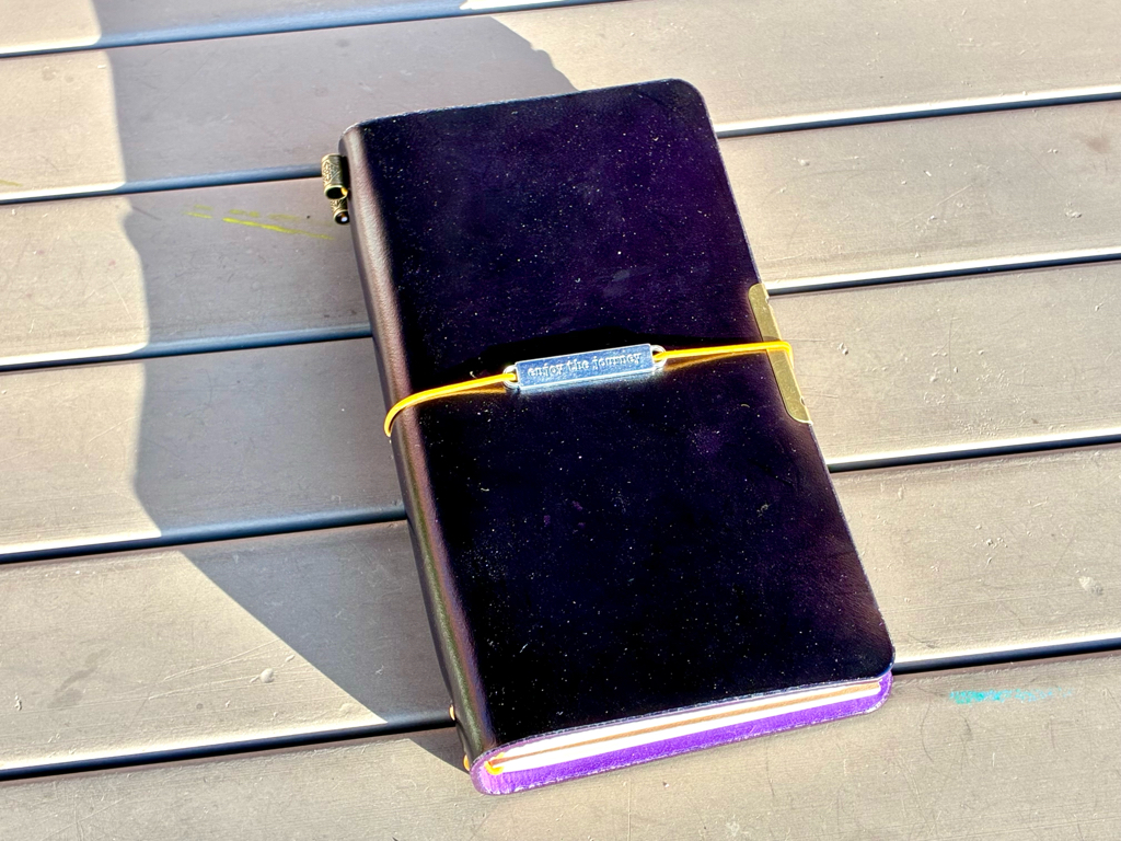 Kayztyle Collection 2026-23WD．11 of Hidden Violet | Double-sided 2-fold Leather Journals
