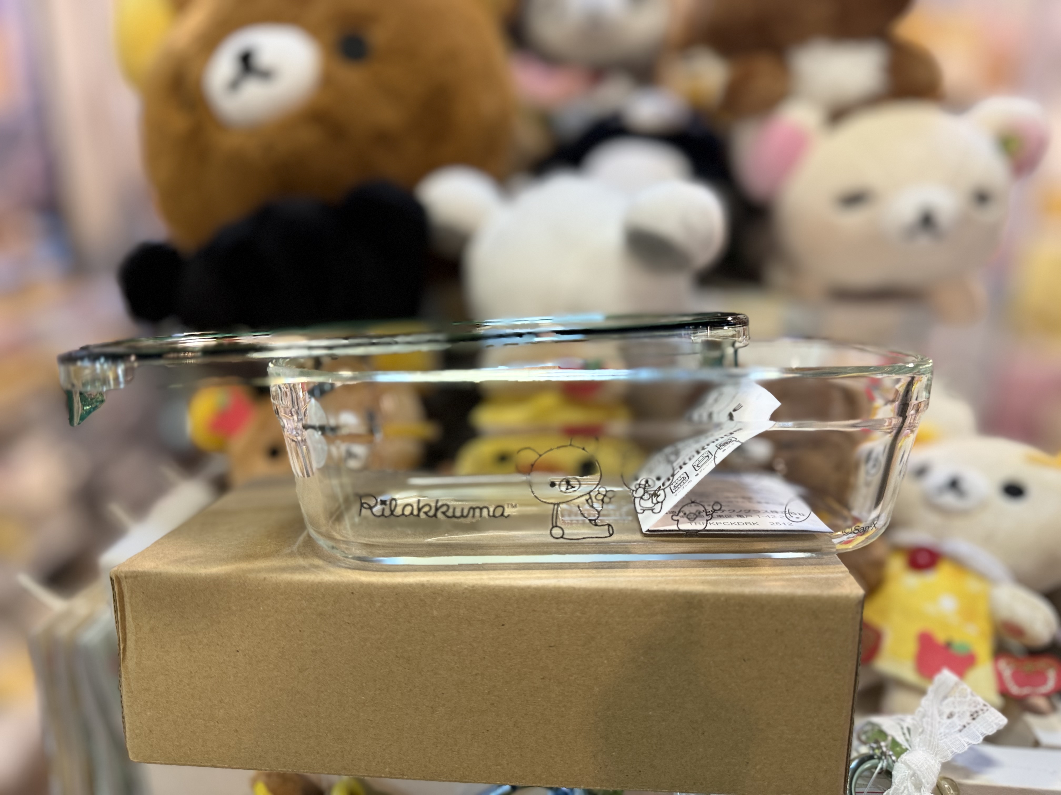 《現貨》全新日本專店限定 Rilakkuma 耐熱玻璃製食物盒（500 ml)