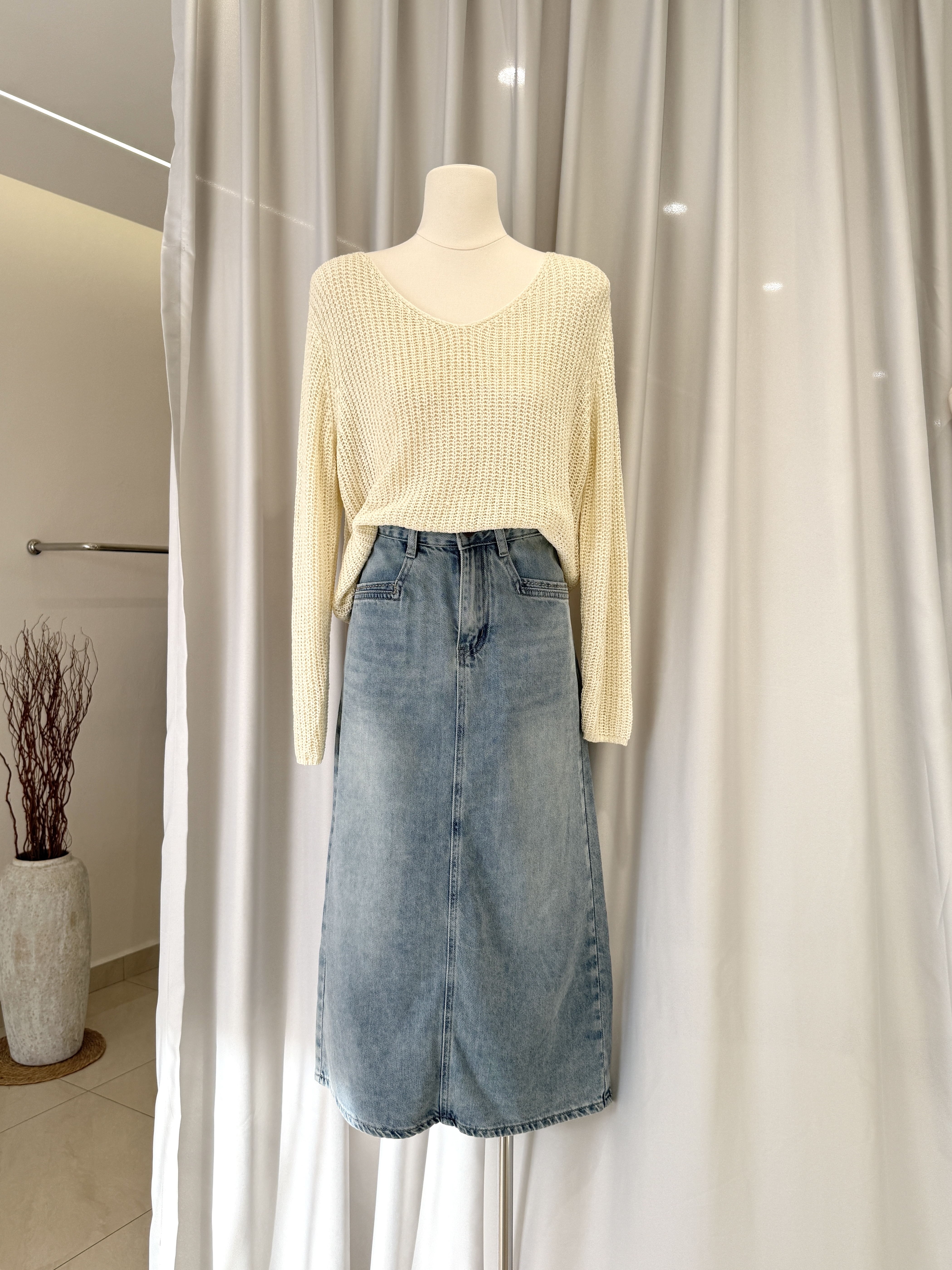 6278 爆款牛仔长裙