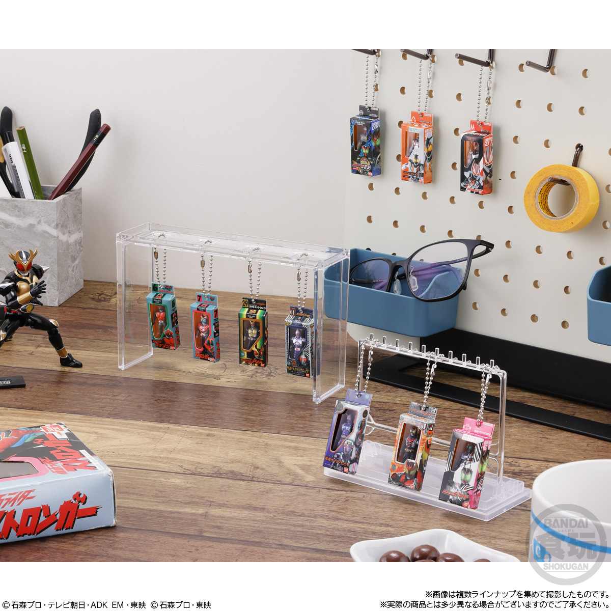(預訂訂金 $100) (總價 $200) Bandai 幪面超人 迷你包裝吊飾 & 朱古力餅乾 2 食玩 (原盒10盒) (行版) Rider 