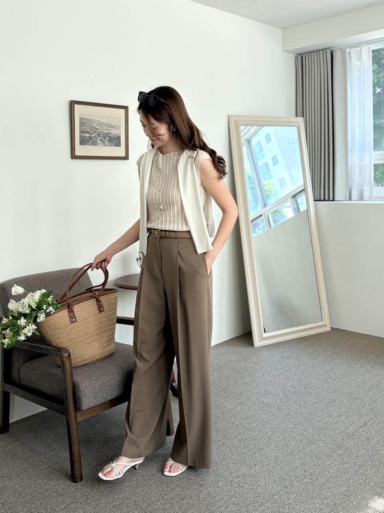[輕薄!] Summer Timeless Rayon Pants (Brown)
