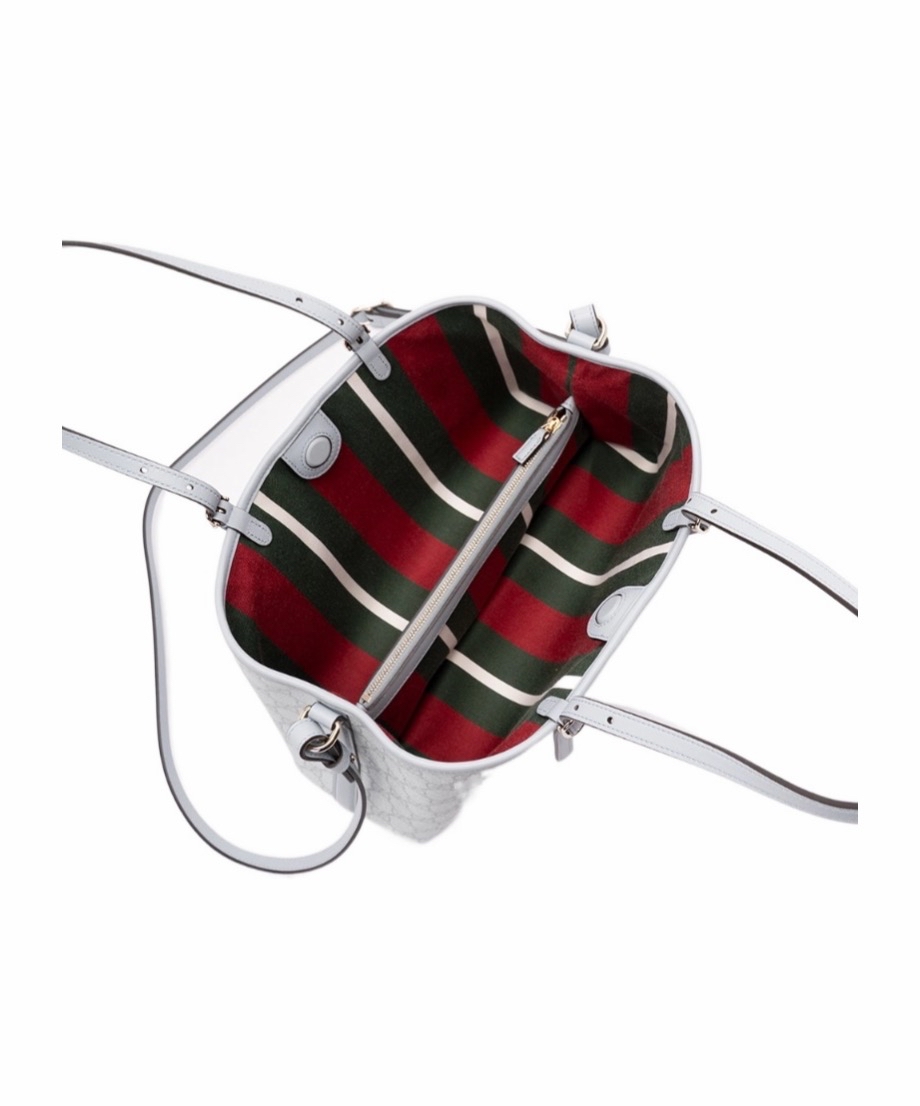 Gucci 女士 GG Emblem 中号托特包均码码中号、30cm*11cm*18cm 