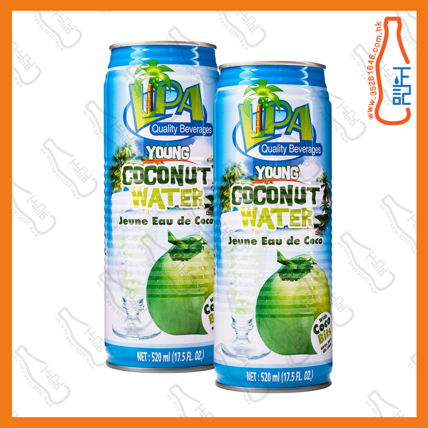 ==Lipa 椰子水 520ml x 2罐 /份
