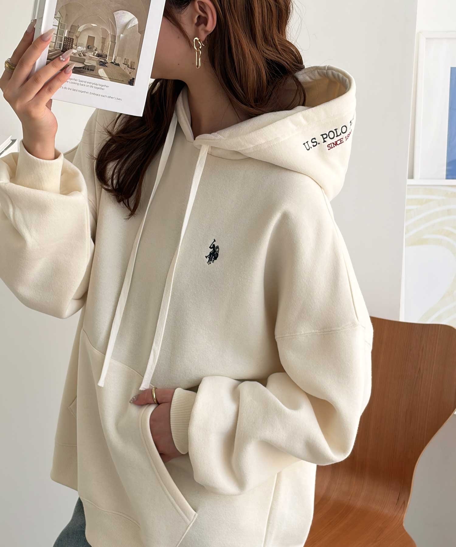 日本直送 限時特價優惠中 US POLO ASSN. Hooded Embroidered Sweatshirt 多色 