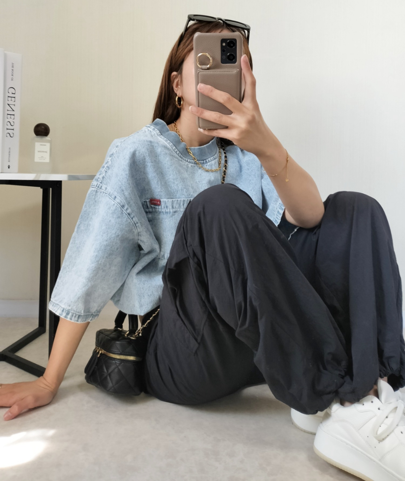 日本復古風牛仔衫