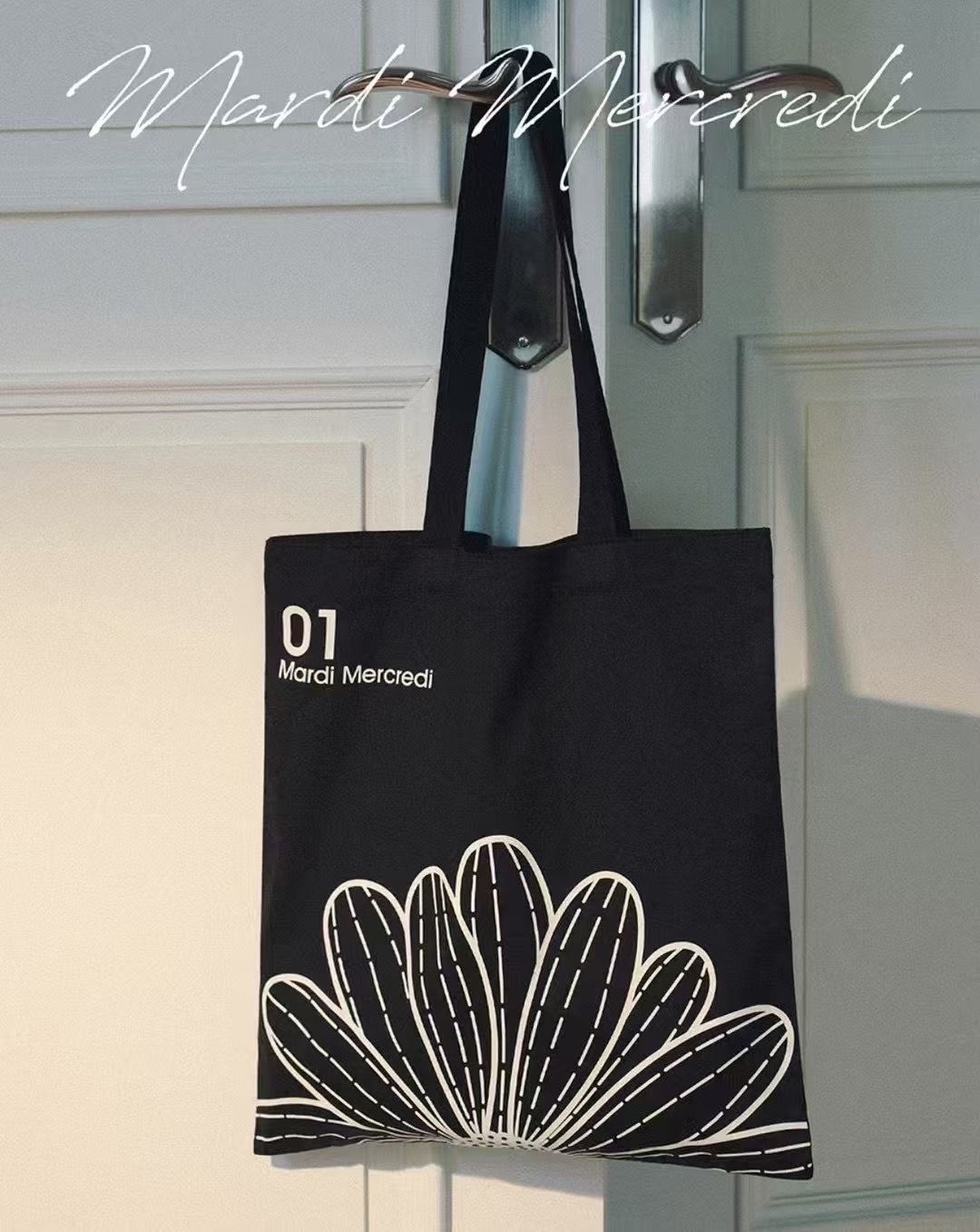 🇰🇷Mardi Mercredi CANVAS BAG FLOWER 香港現貨