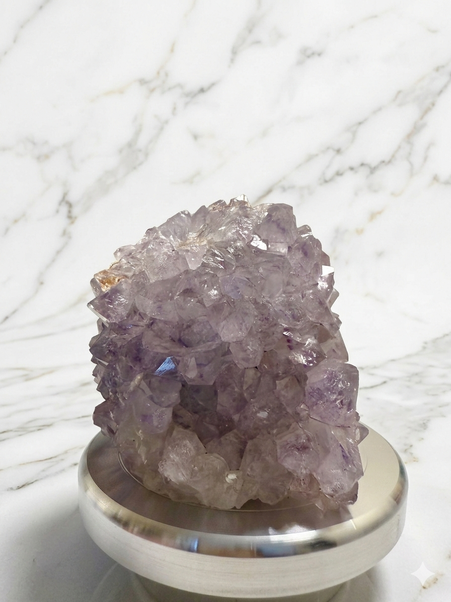 天然原石印度紫晶花水晶簇