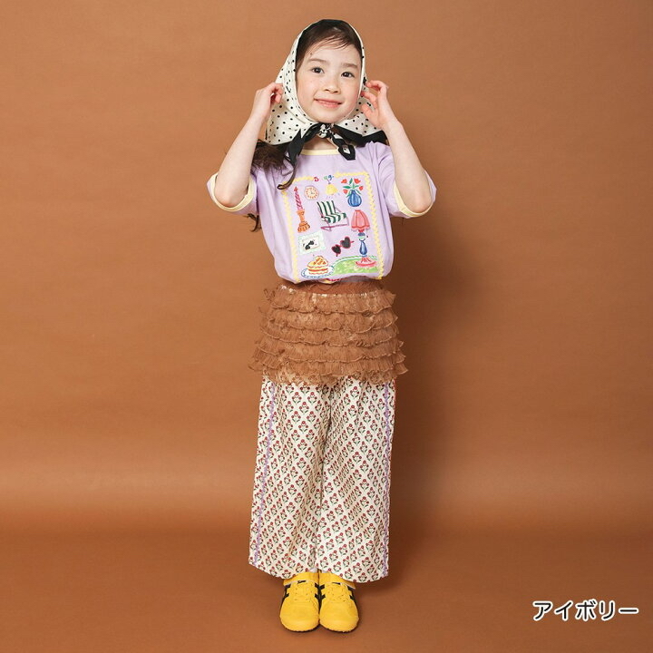 🇯🇵預訂 日本直送🇯🇵Branshes x Rii系列兩色印花寬腿長褲