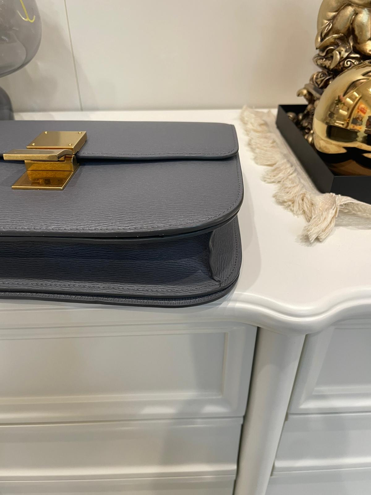 Celine classic box medium grey 100%Authentic, 98%New ✅Dust bag