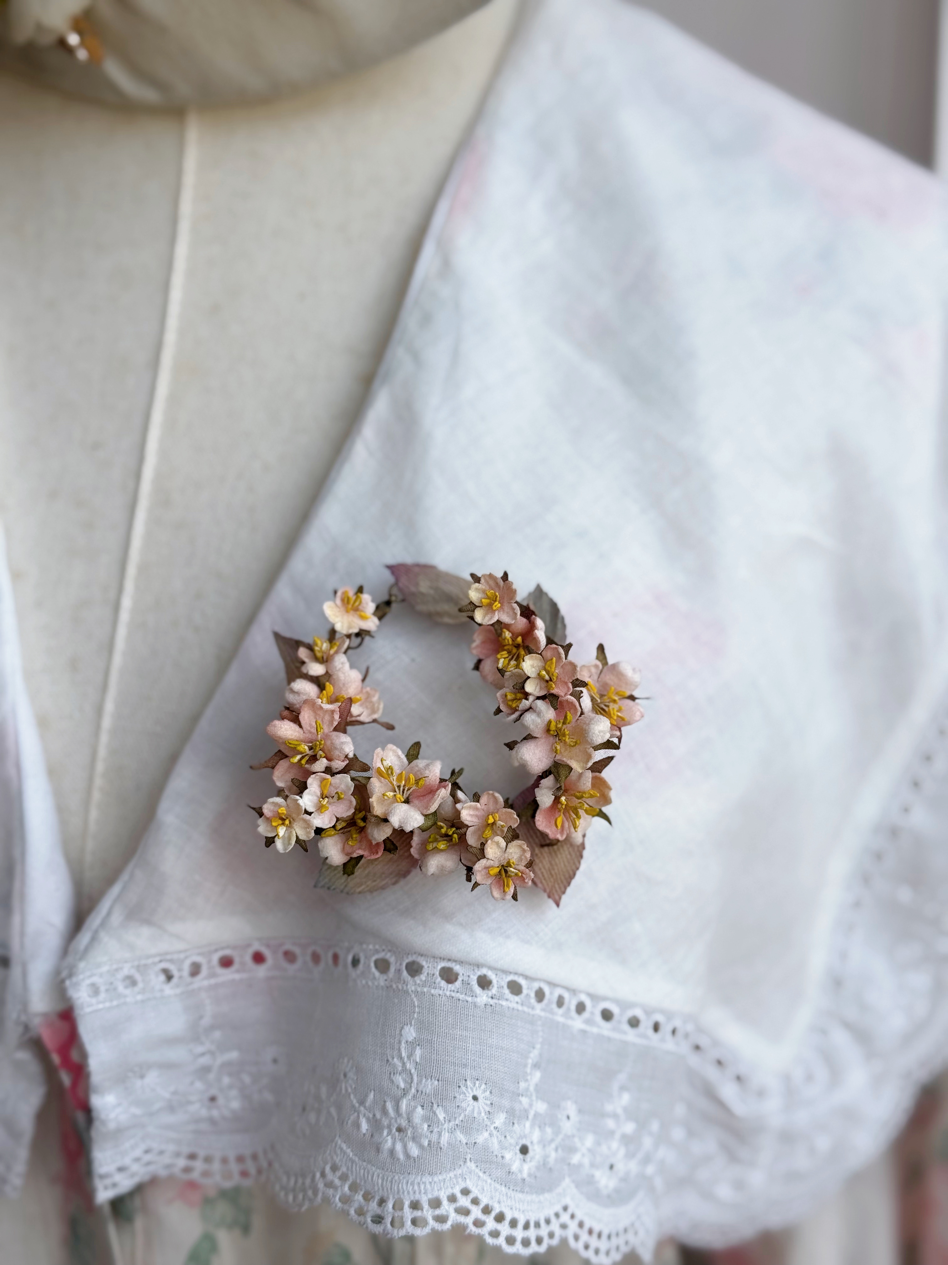 Sakura wreath - 春日滿櫻·多用途飾品 A