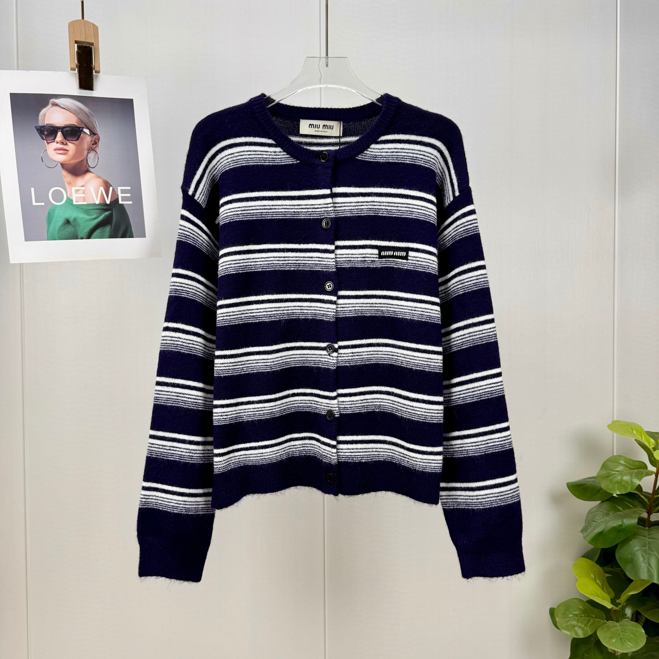 【原單】Miu Miu Striped knit top 條紋針織衫