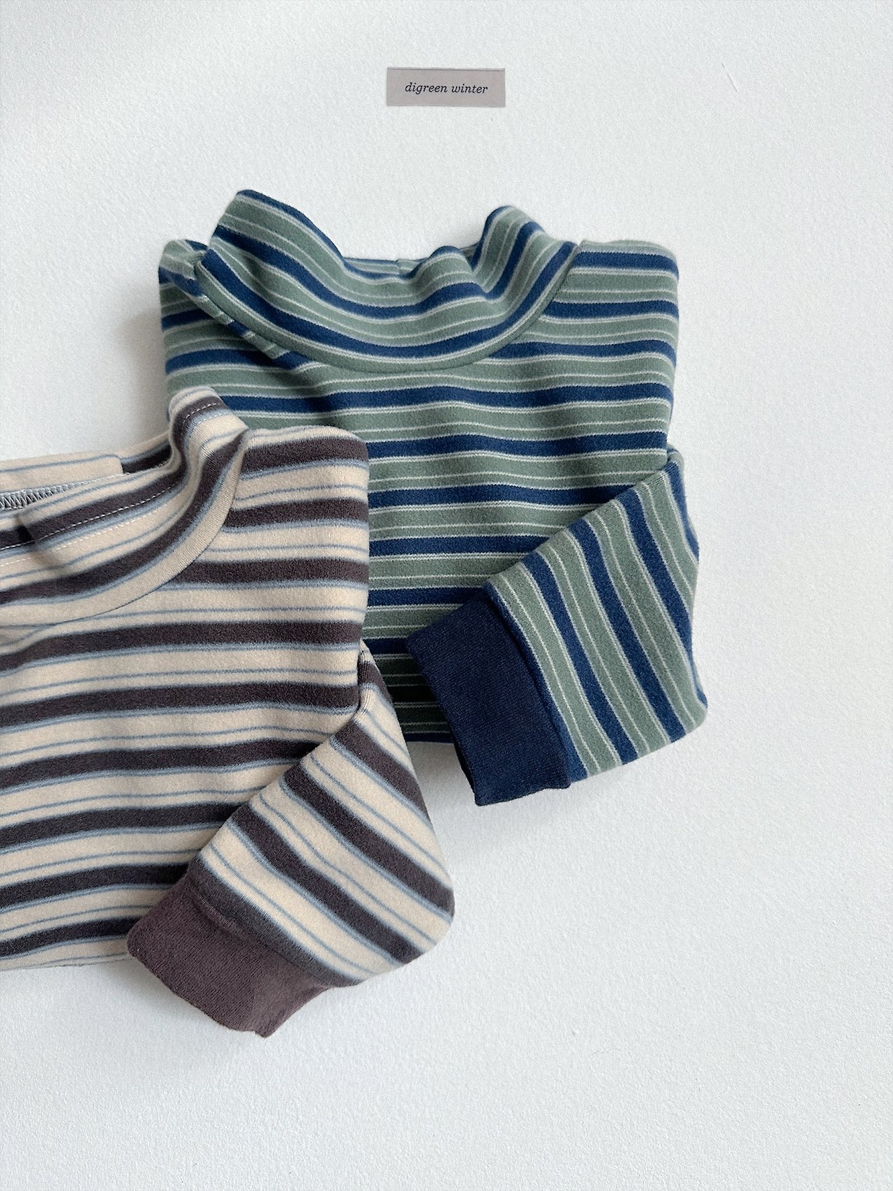 Digreen | Mix Turtle-neck Tee 