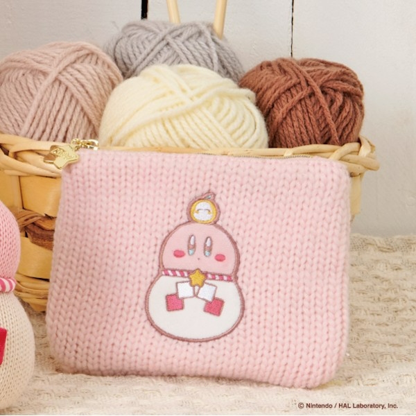 🌸 【預訂】Kirby 針織餅Pouch - 星之卡比 新品
