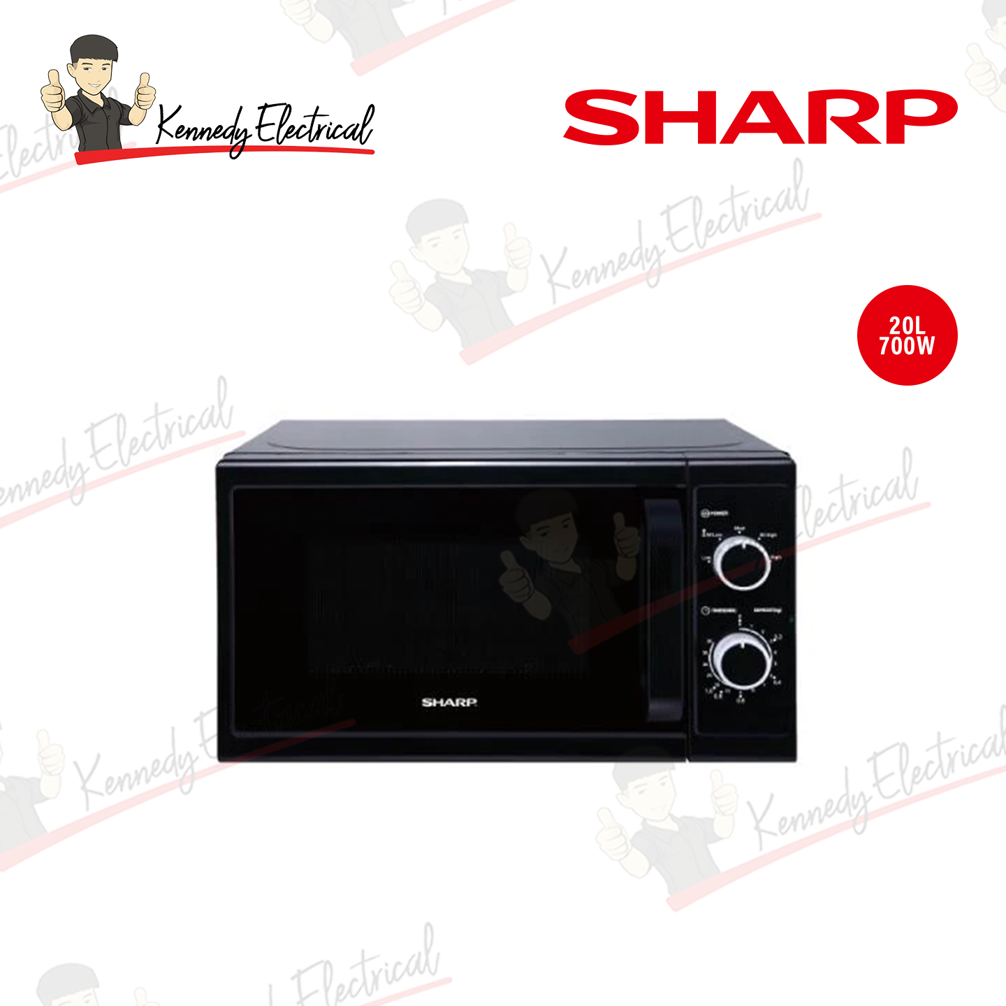 Sharp 20L Mechanical Microwave Oven (R211MBK)
