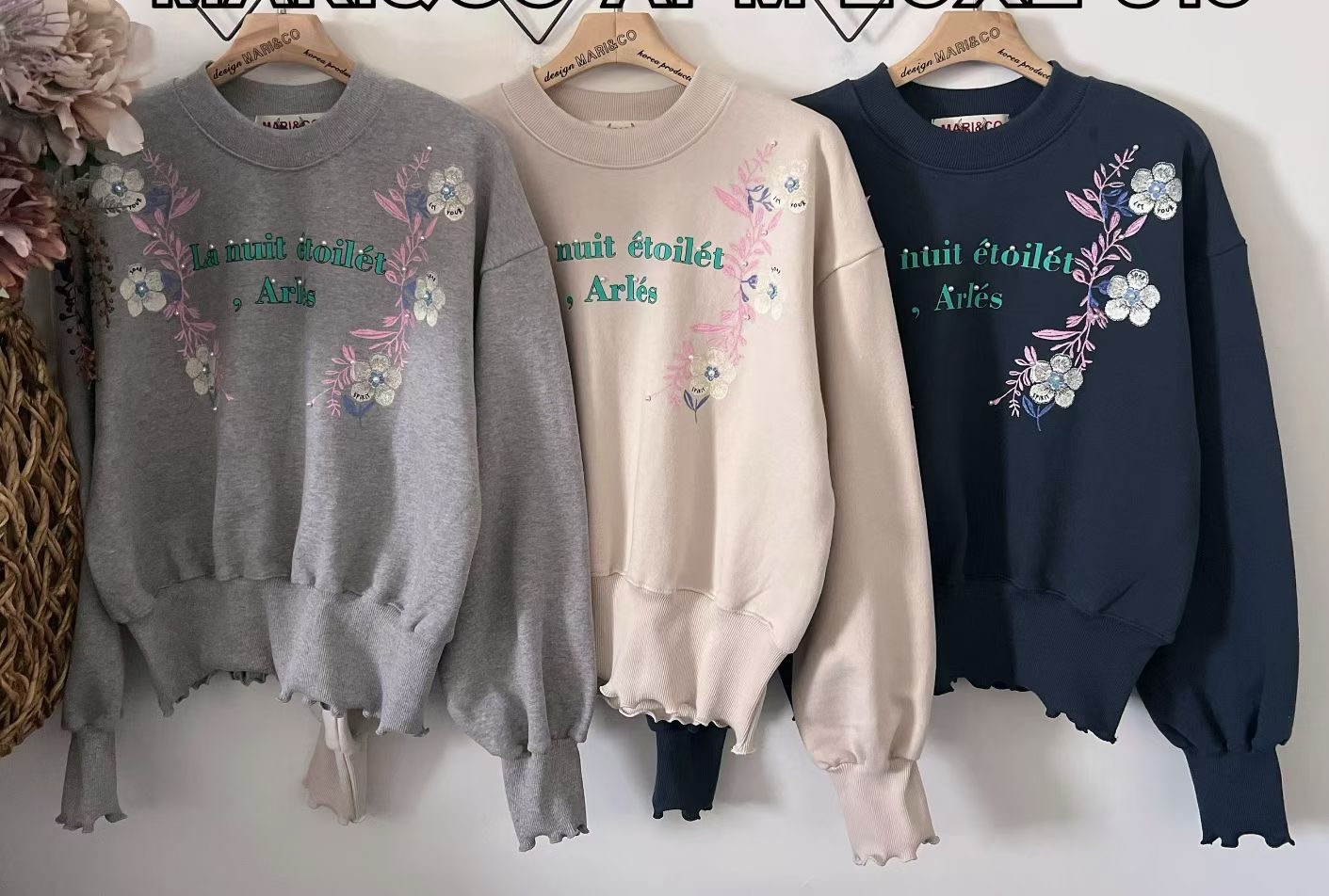 車花🌺釘珠薄衞衣