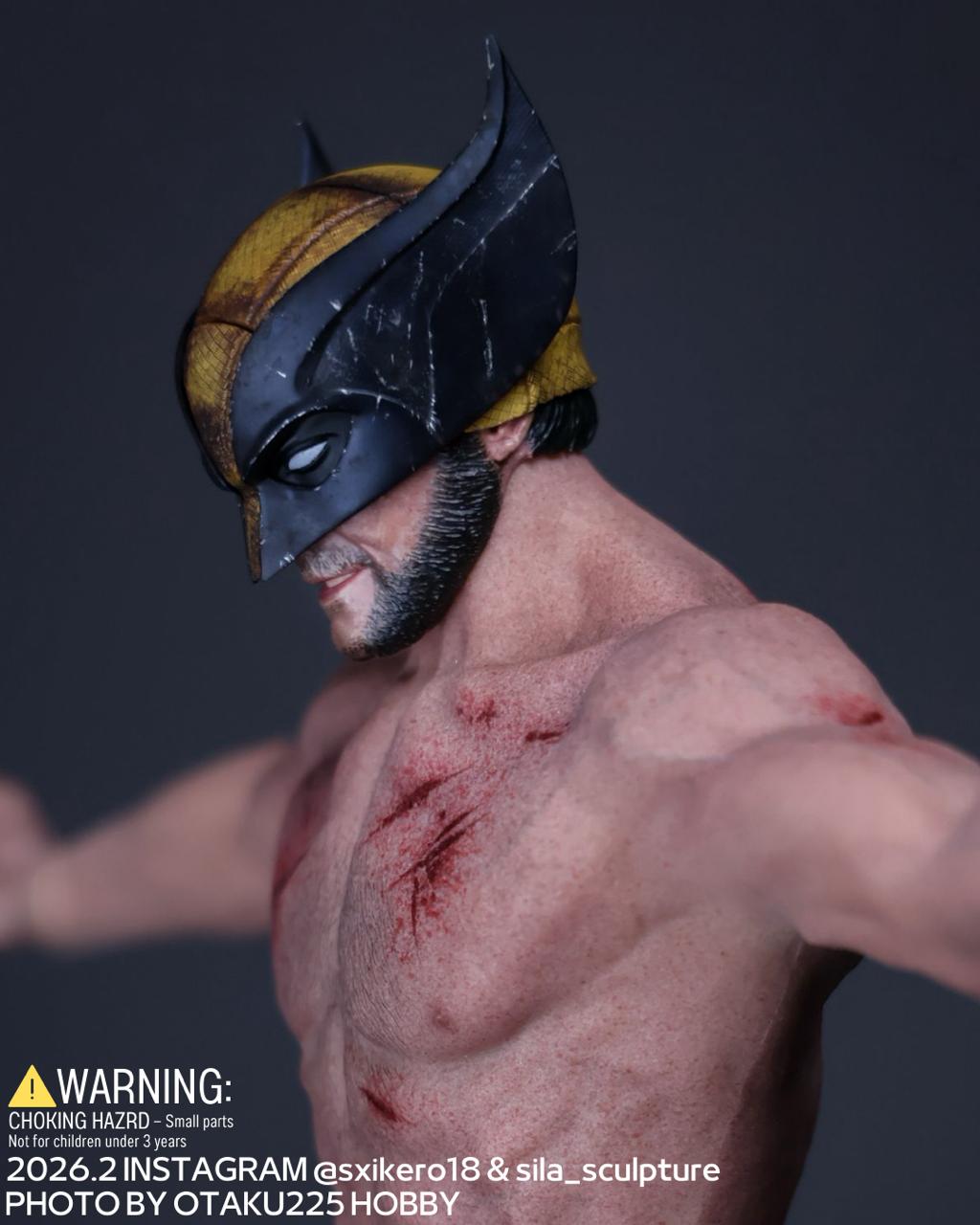 狼人戰損半面具頭雕 Wolverine Half Masked Head Sculpt project