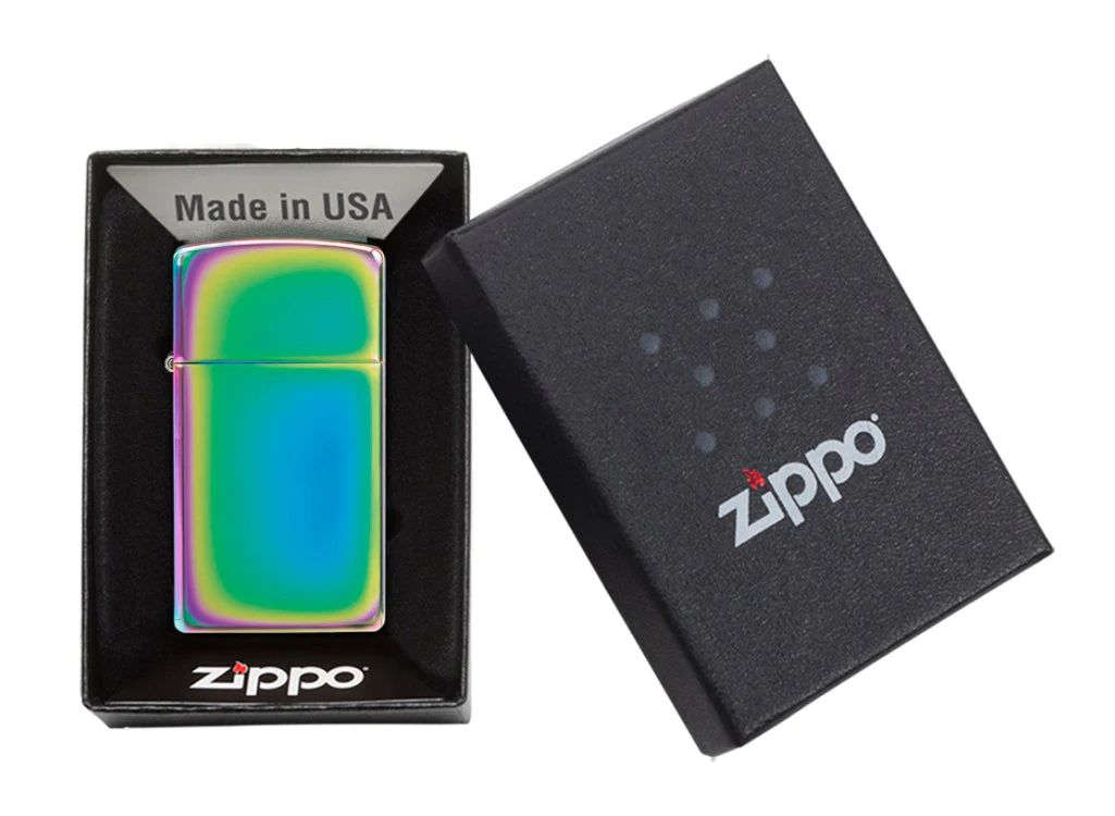 美國製造 | 香港Zippo指定經銷商 Zippo 20493 纖薄光譜打火機 – 高光變色虹光 (纖薄多色版)Slim Spectrum Lighter – High Polish Iridescent Rainbow Finish