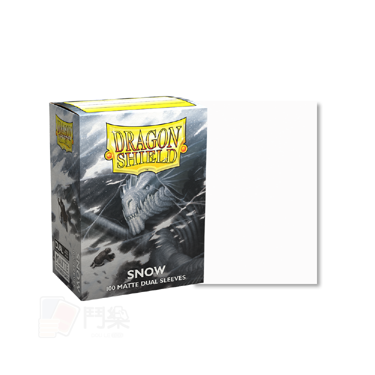 Dragon Shield 100 - Standard Deck Protector Sleeves - Dual Matte - Snow(Nirin) - AT-15005