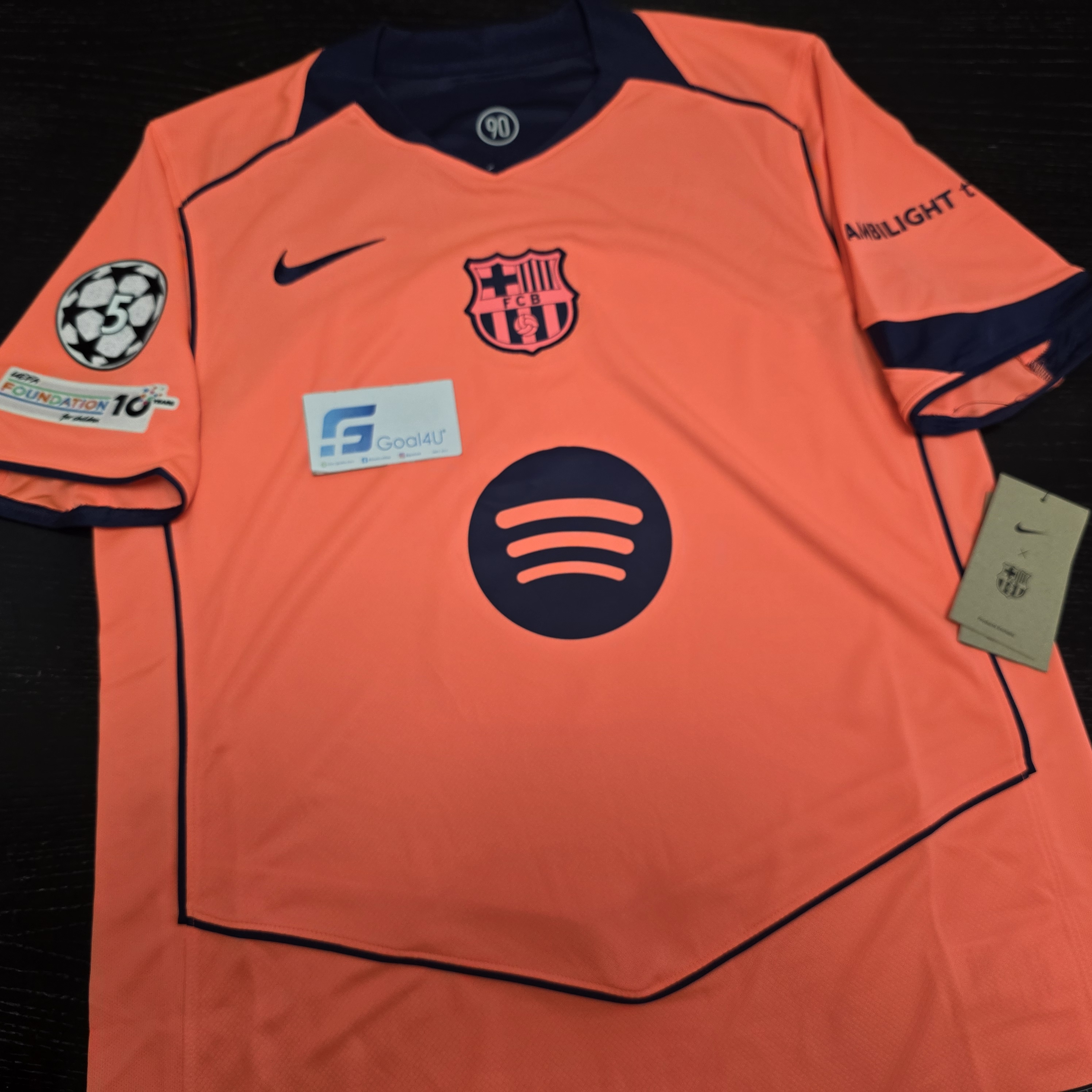 Nike Barcelona 巴塞羅拿 2025-26 三客球迷版球衣 (可加印字章) HM3201