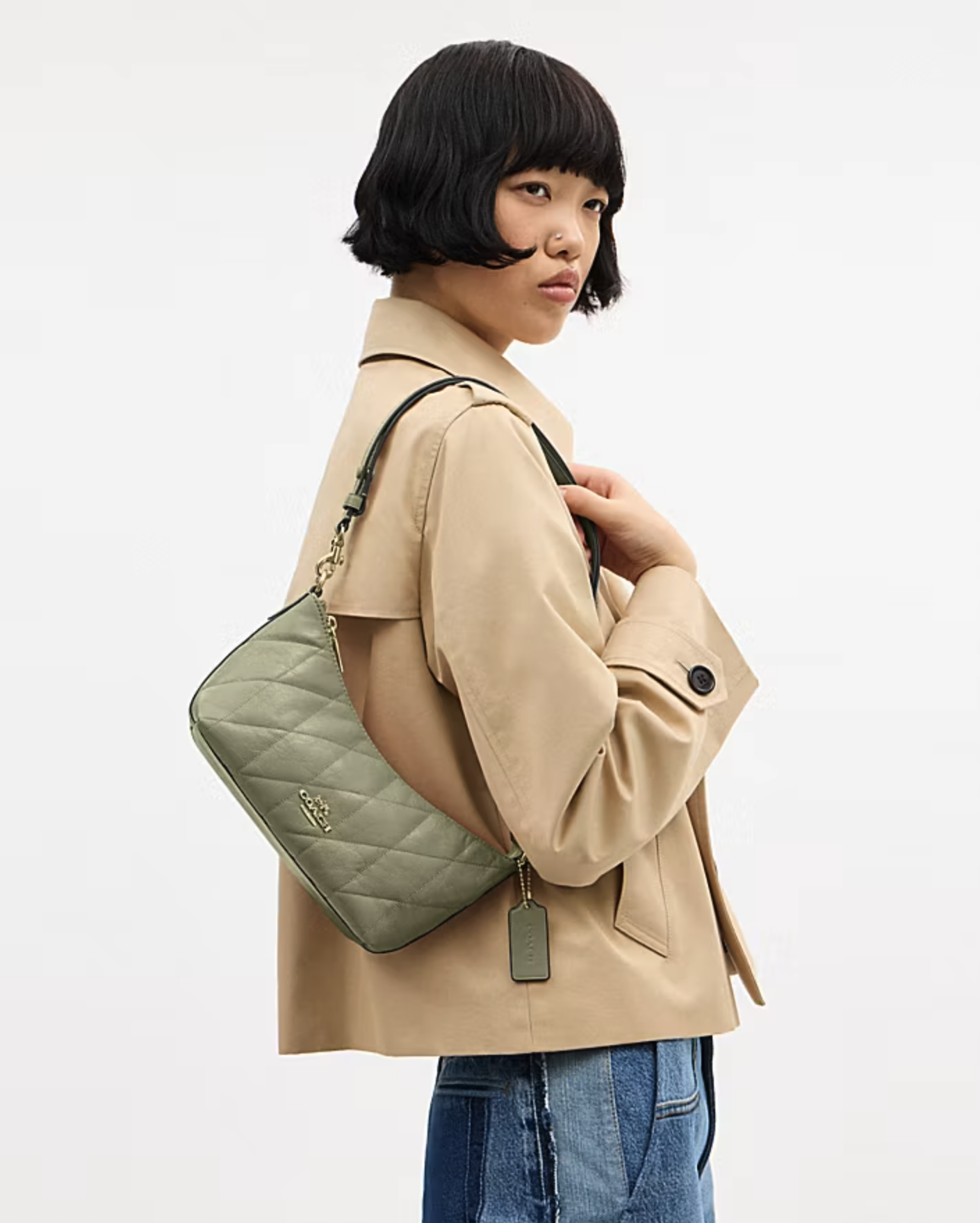 COACH Caitlin shoulder Bag with Quilting 