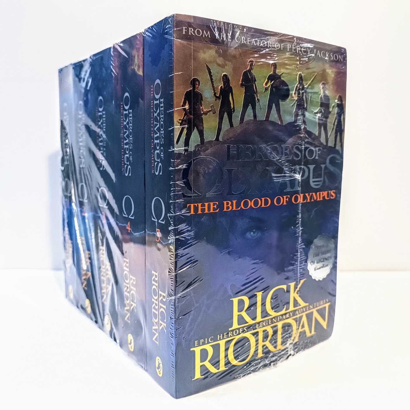 Heroes of Olympus Complete Collection 5 Books | The Lost Hero/The Son of Neptune/The Mark of Athena/The Blood of Olympus by Rick Riordan   | 波西傑克森第二季奧林匹斯英雄系列 B133  