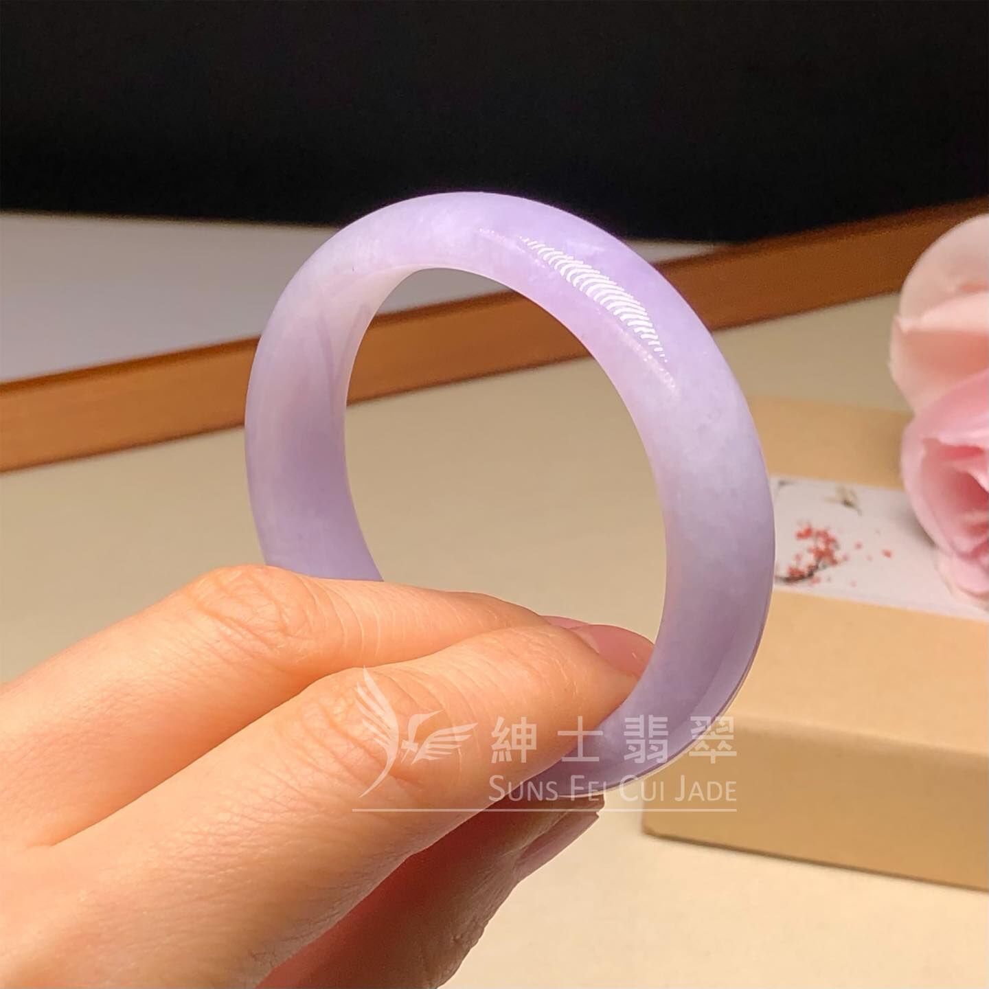 木那姐堆紫羅蘭貴妃鐲51.3mm