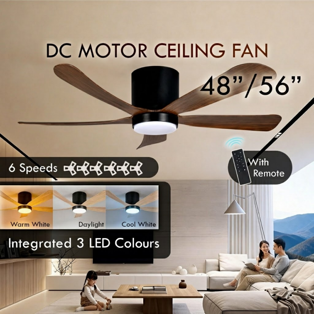 iFan 48/56in DC Motor Ceiling Fan 6 Speed Selection (IF8556) RU
