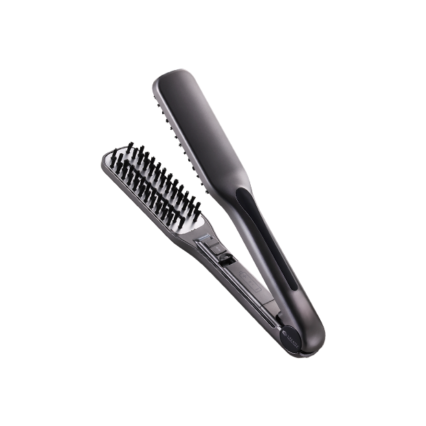 日本 CREATE ION MEISTER LED TWIN BRUSH 專業雙頭紅外線LED夾梳