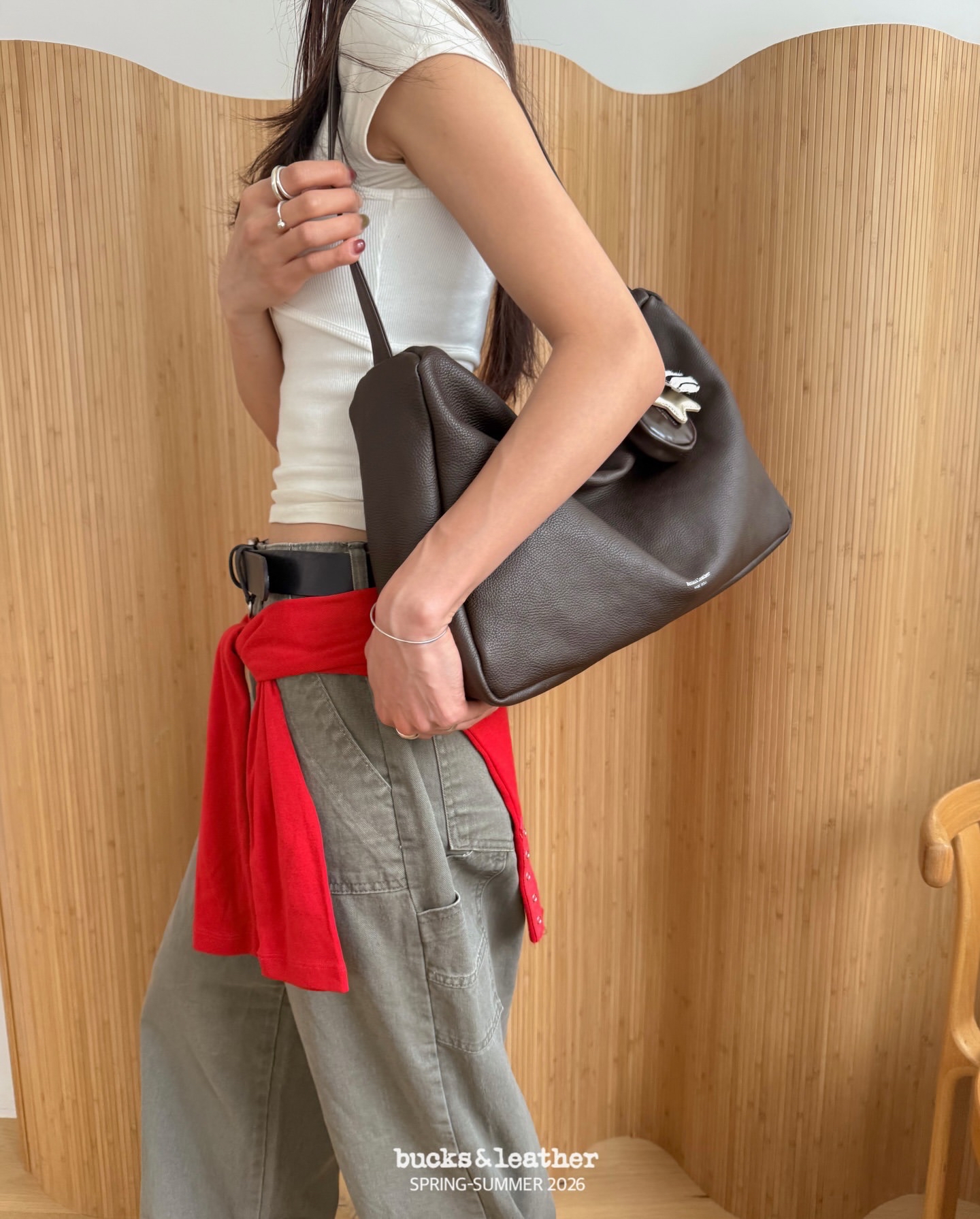 【26SS】 預訂_Porter Bag L By Bucks & leather