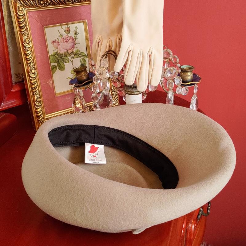 Curated Item: 1940s-Inspired Classic Wool Saucer Hat - Available in Different Colour (LE001)
