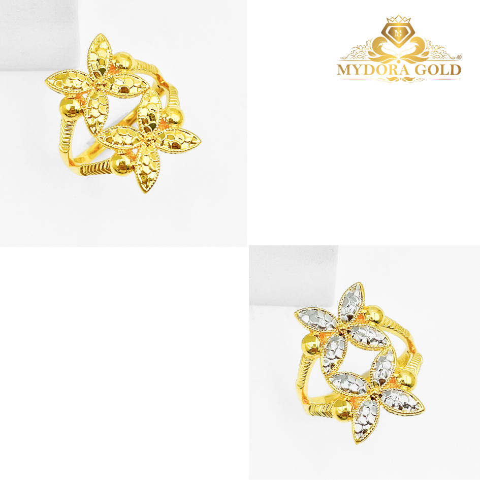 MYDORA Cincin Bunga Duo-Marissa  (5G) l EMAS 916/22K
