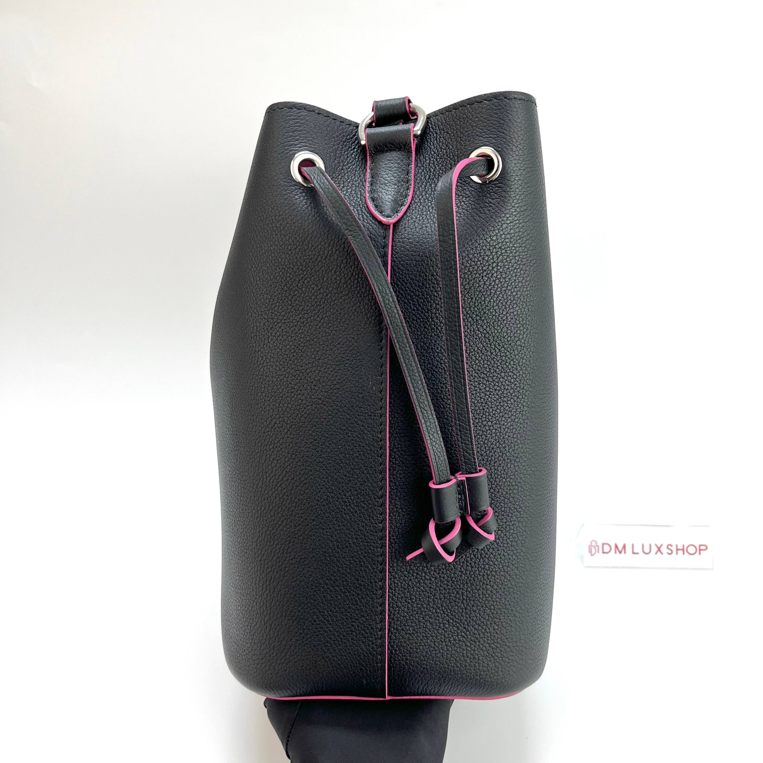 LV Lockme Bucket Bag Black SHW
