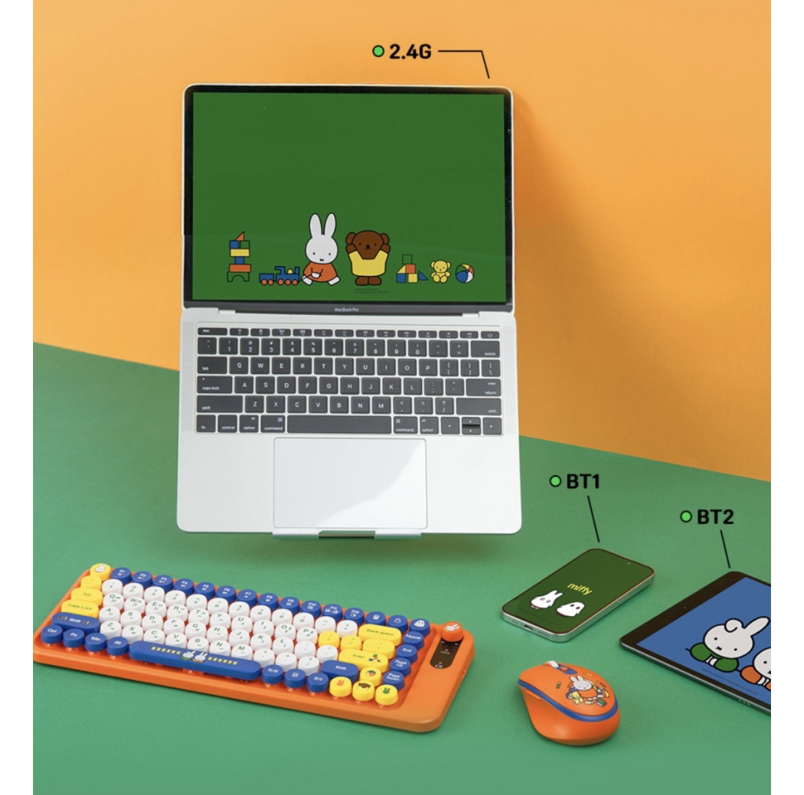 Miffy Wireless Keyboard and Mouse Set
