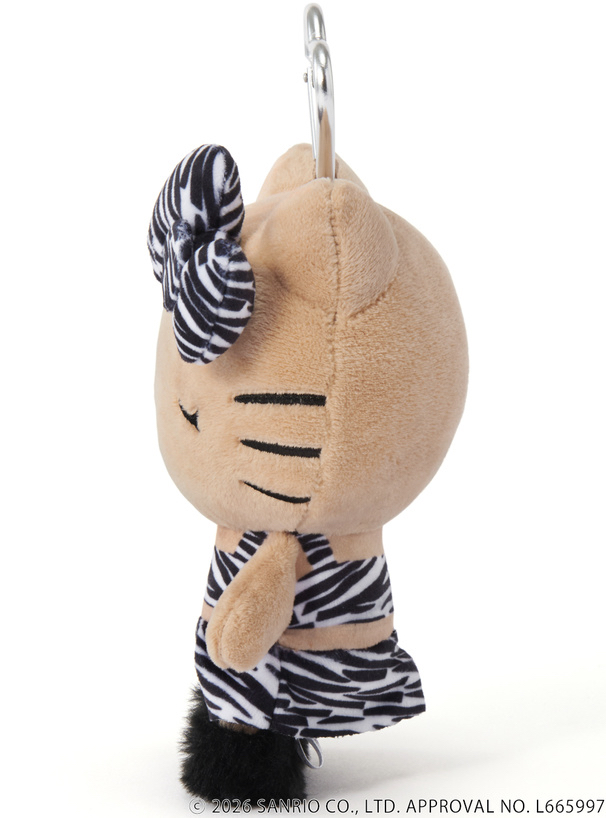 🎀【預訂】小麥色肌膚 Kitty x GRL  斑馬紋公仔掛飾