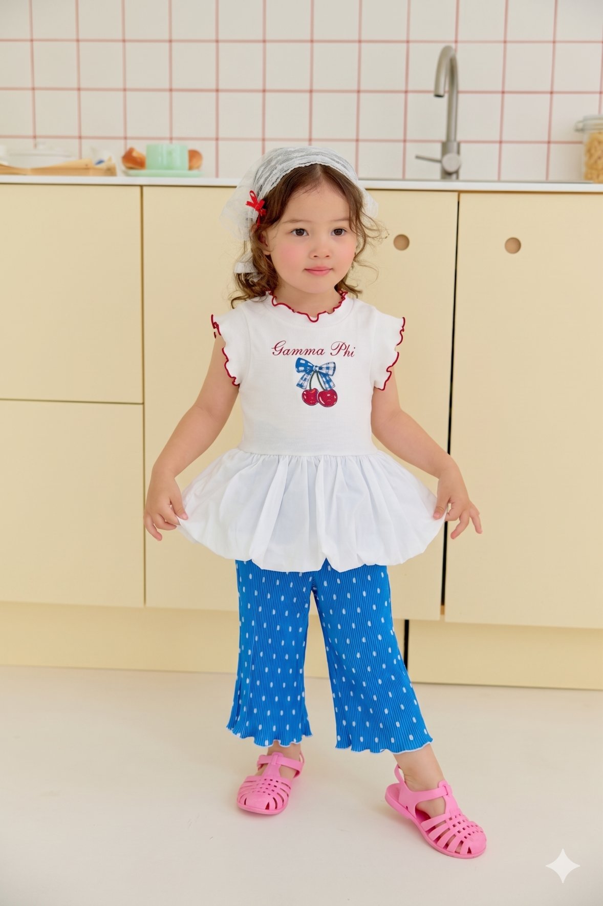 波點 Ruffle Pants