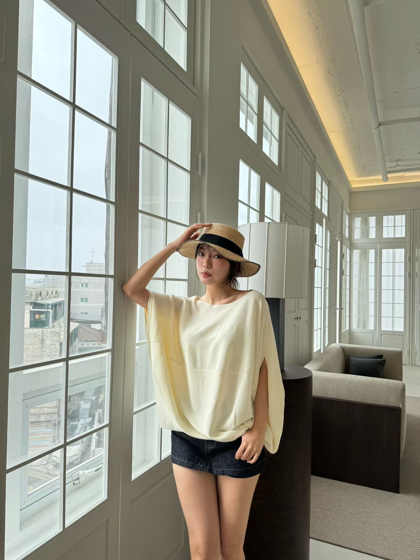 M11 蝙蝠袖斗蓬Top 