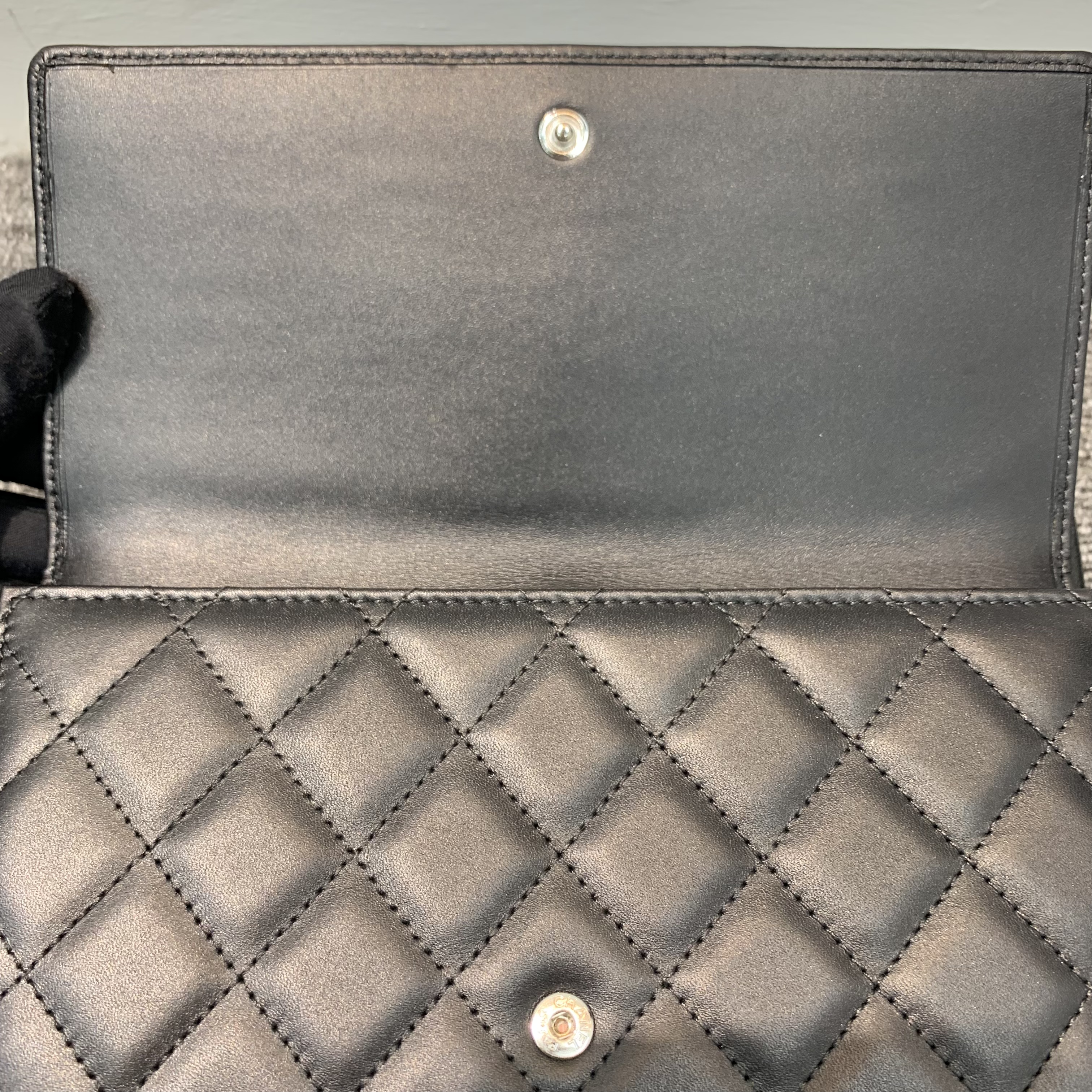 Chanel 羊皮大logo黑粉長Wallet🖤🩷Blackpink色