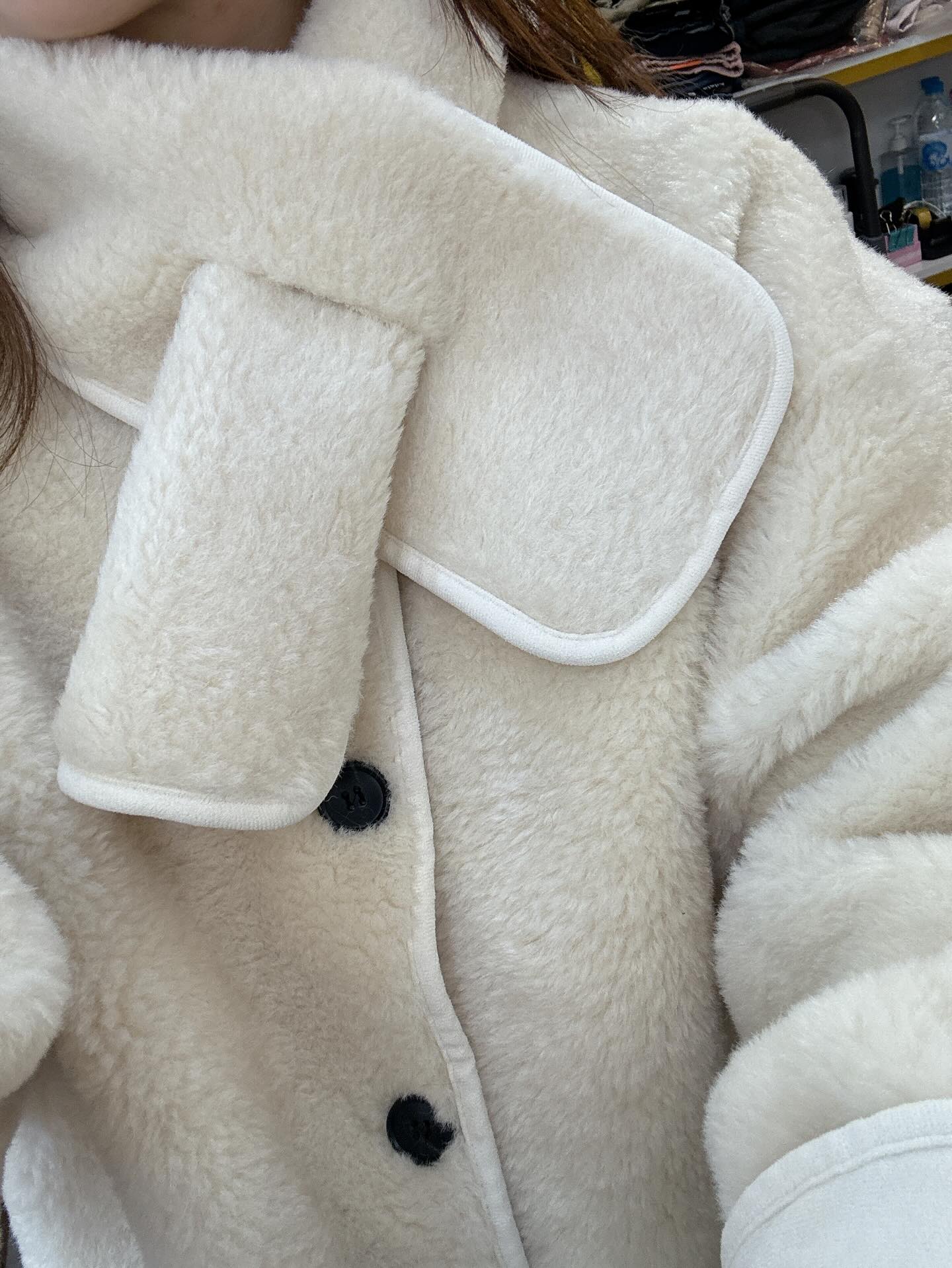 毛毛褸外套（連頸巾）