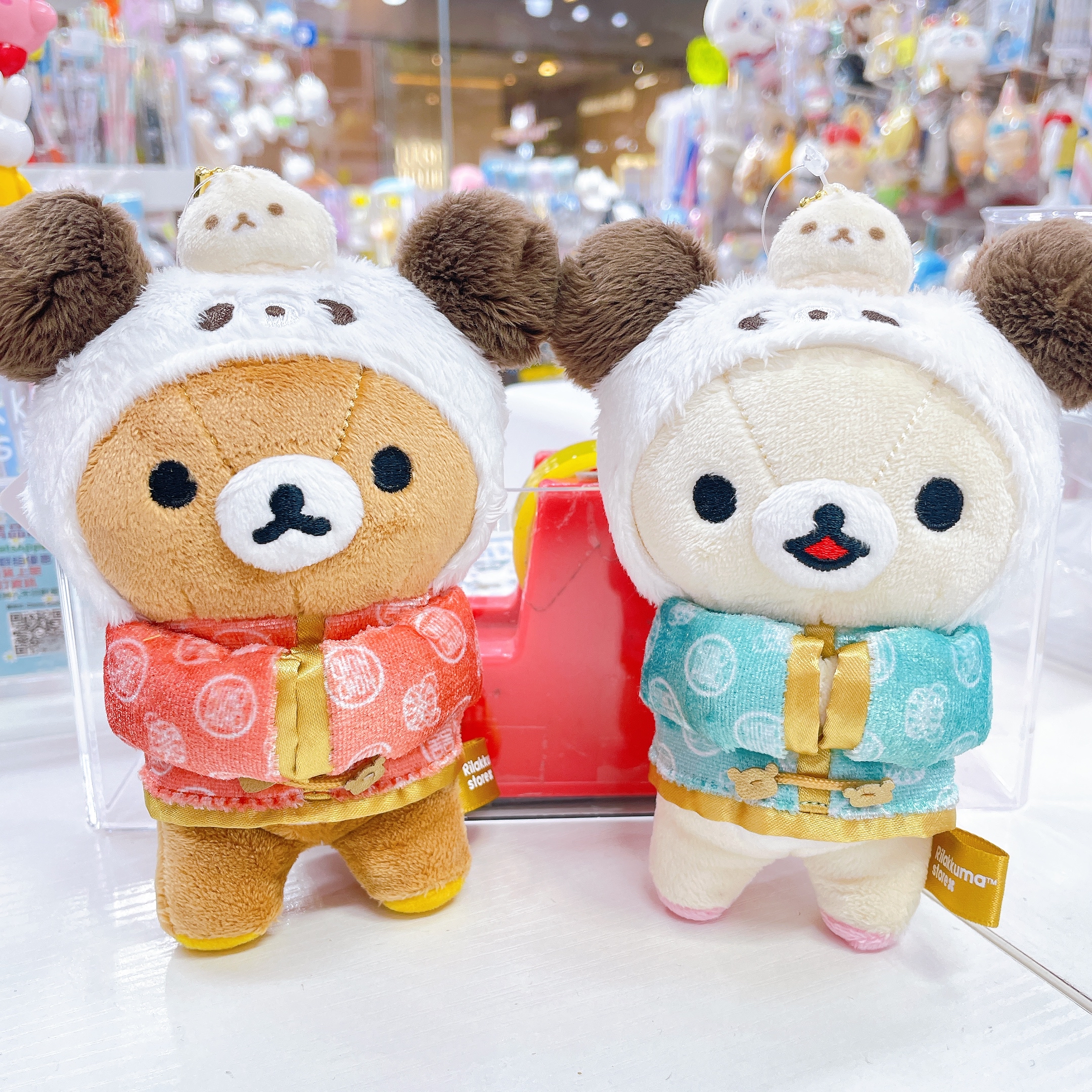 日本直送鬆弛熊rilakkuma store 限定中華風公仔掛飾