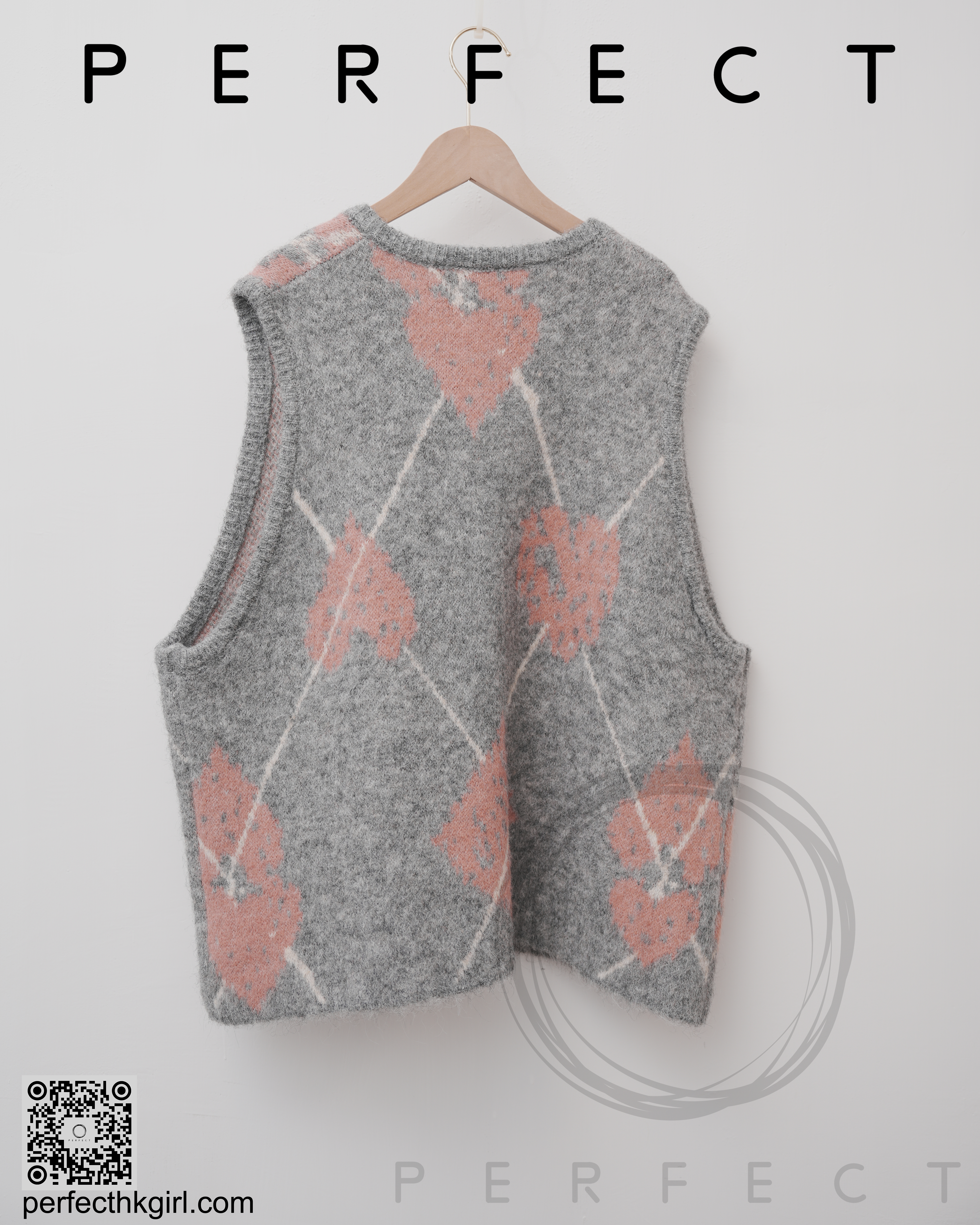 T0047_背心冷外套（可愛灰粉色）